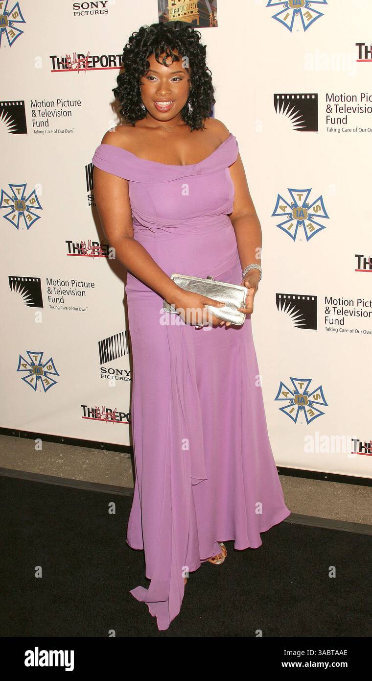 20 ottobre 2007; Hollywood, California, Stati Uniti; l'attrice/cantante JENNIFER HUDSON all'evento benefico " A fine Romance" per il Motion Picture and Television Fund tenutosi presso i Sony Studios credito obbligatorio: foto di Paul Fenton/ZUMA Press. (©) Copyright 2007 di Paul Fenton Foto Stock