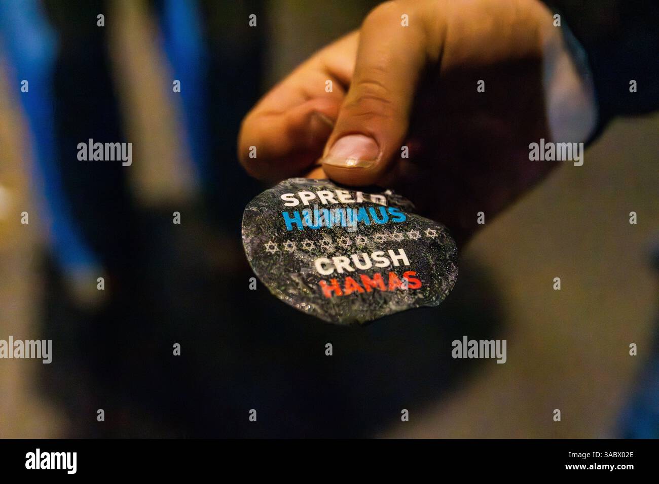 La protesta pro-Israele è stata organizzata da Stop the Hate al di fuori del campus della SOAS University. Foto Stock