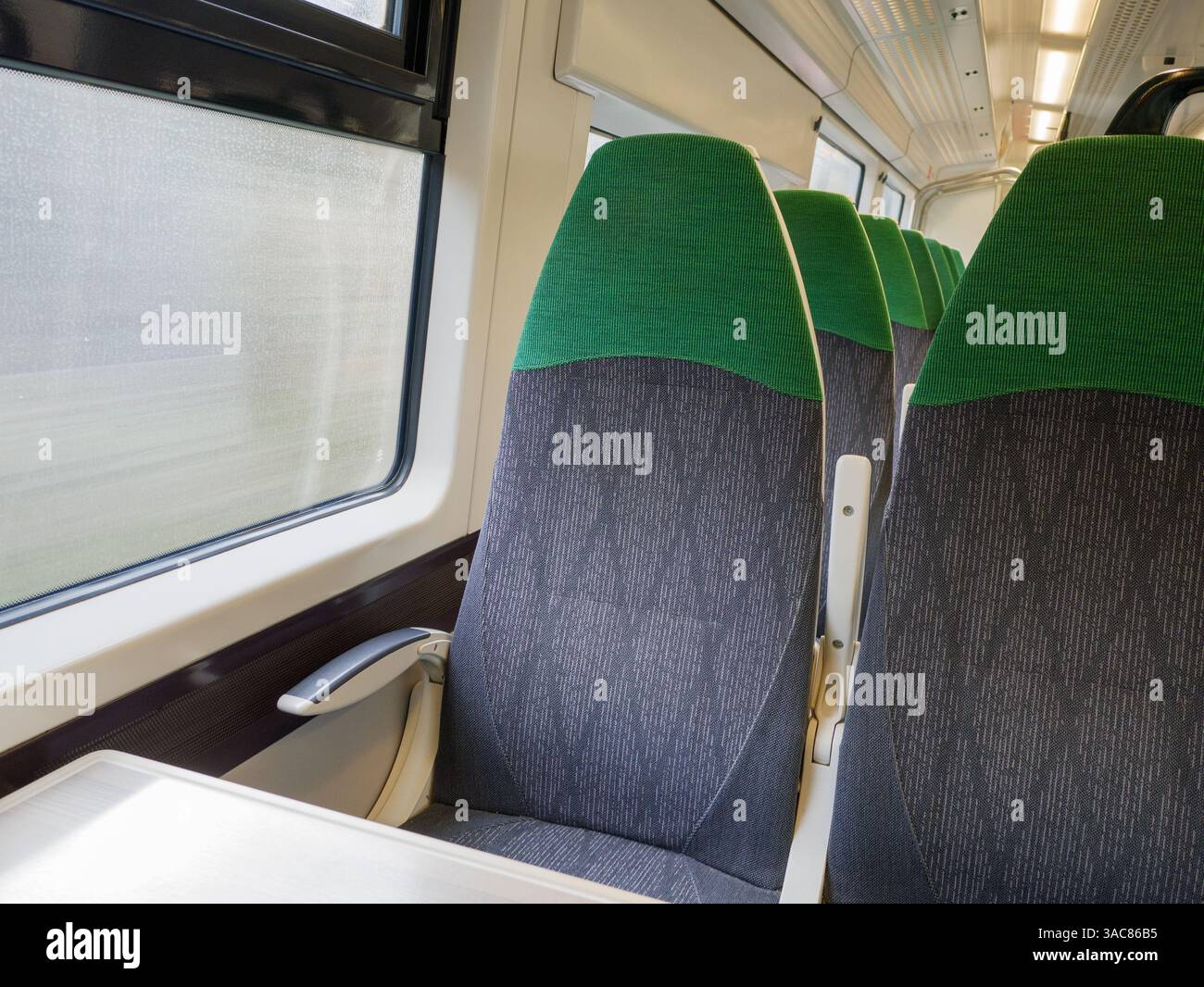 Posti ferroviari vuoti, Inghilterra, Regno Unito Foto Stock