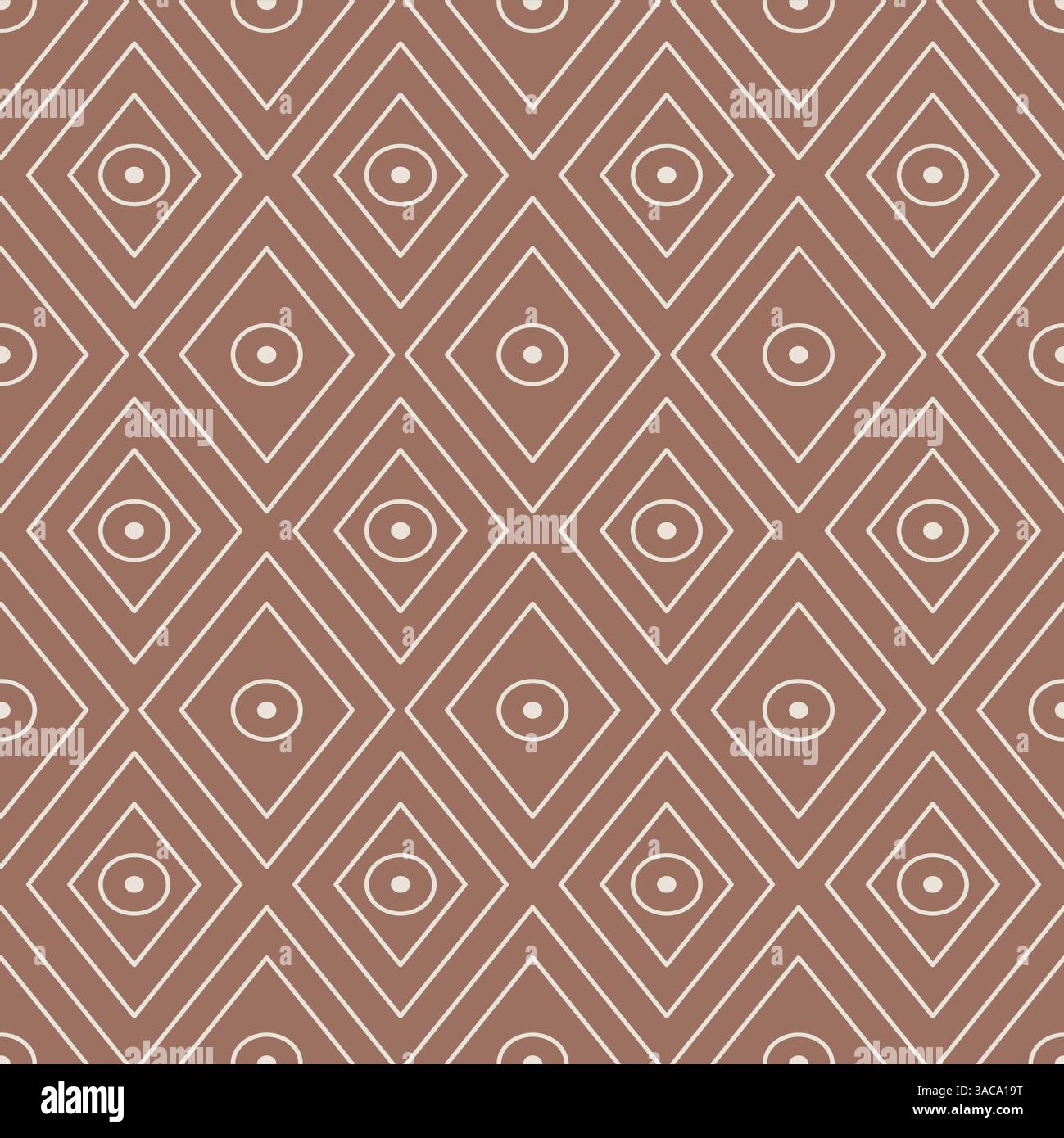 Motivo Abstract Chevron Style Network decorazione decorativa Mocha Mousse colore dell'anno 2025 Illustrazione Vettoriale