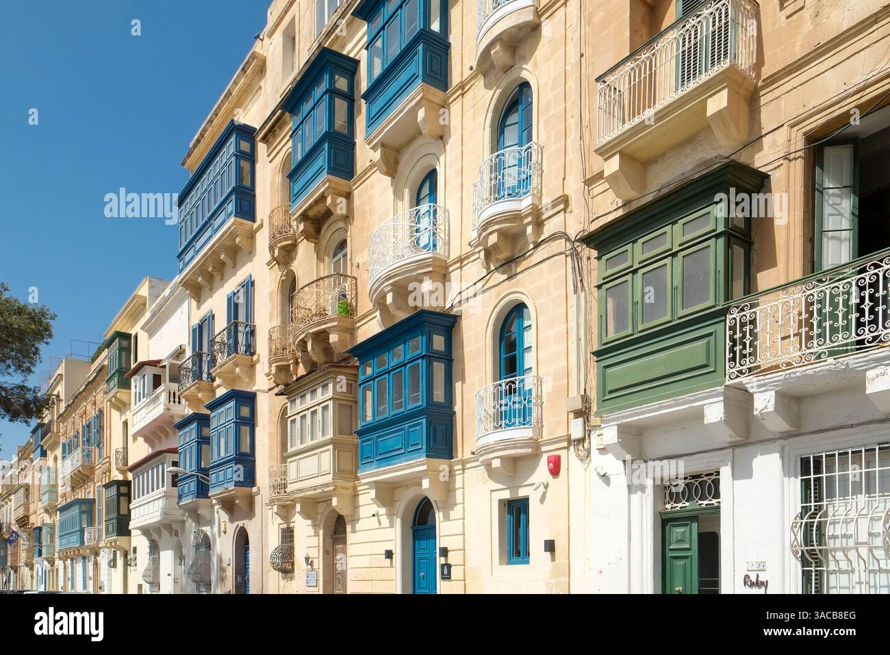 Malta. Città vecchia di Valletta Foto Stock