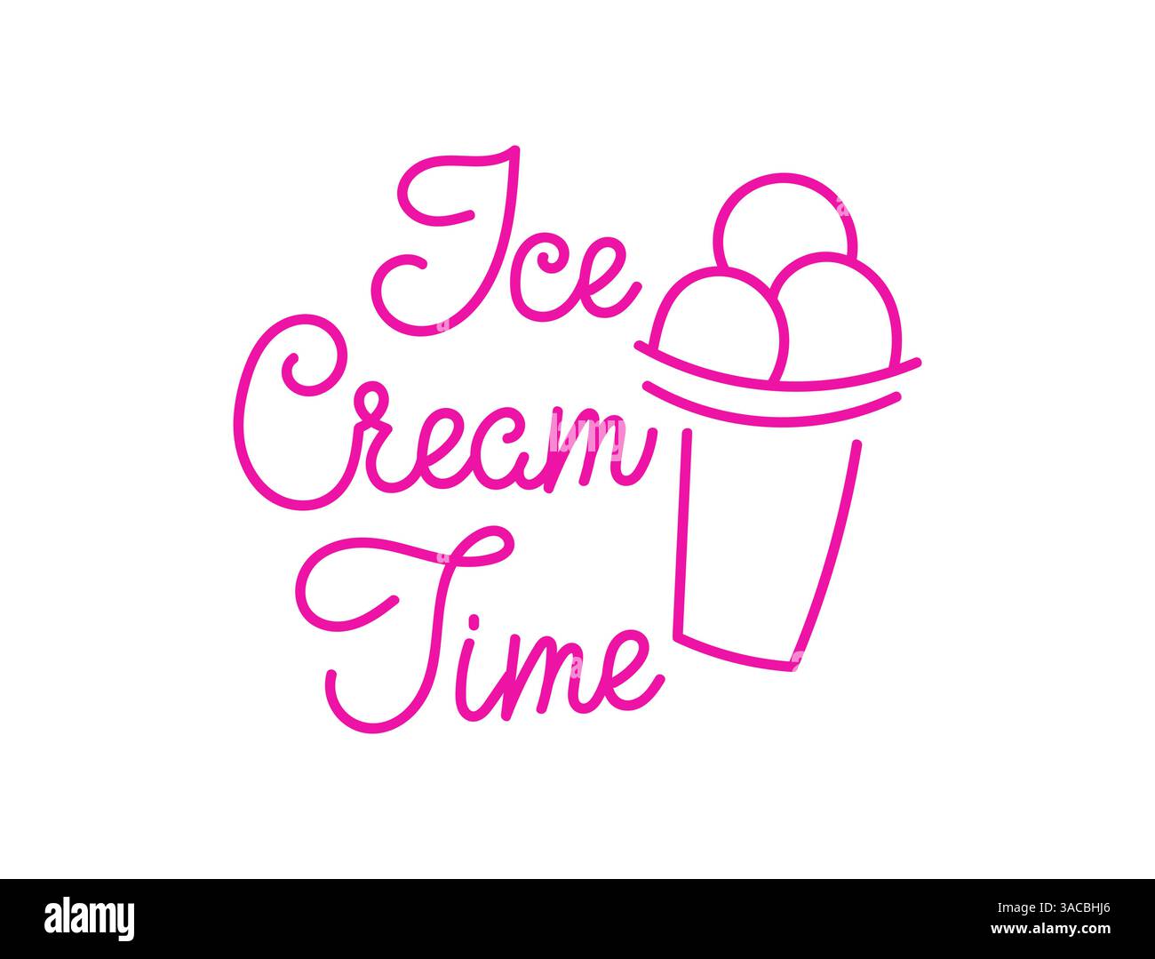 Gusta un gelato durante un pomeriggio di sole nel parco locale con amici e familiari Illustrazione Vettoriale