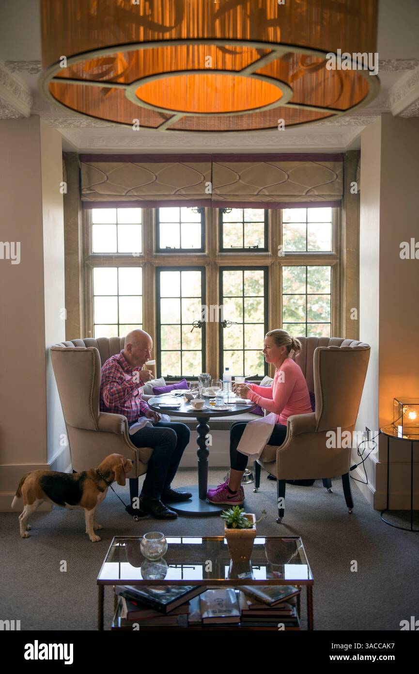 Colazione al Foxhill Manor Hotel vicino a Broadway, Worcestershire Regno Unito. Foto Stock