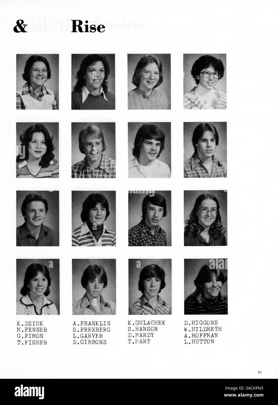 Questo annuario della De la Salle High School cattura l'anno accademico 1978-1979, mostrando studenti, insegnanti, club, atletica leggera, e vari eventi scolastici. Foto Stock