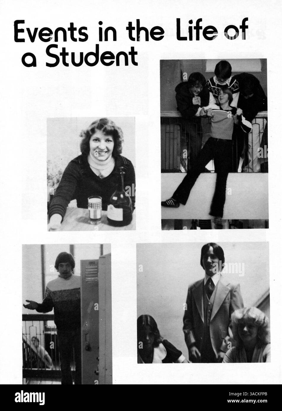 L'annuario del 1979 De la Salle High School, Delta Seventy Nine, documenta gli studenti, gli insegnanti, gli eventi sportivi, e altri eventi importanti dell'anno scolastico 1978-1979. Foto Stock