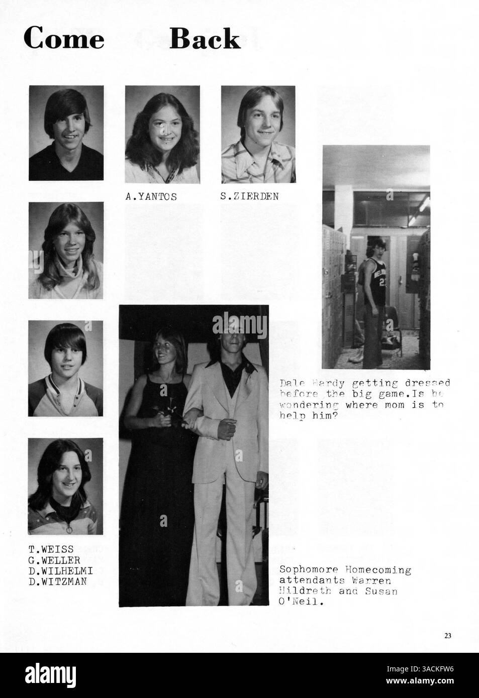 Questo annuario di 1979 anni della De la Salle High School cattura i momenti chiave dell'anno scolastico 1978-1979, tra cui ritratti di studenti, momenti salienti del club e performance atletiche. Foto Stock