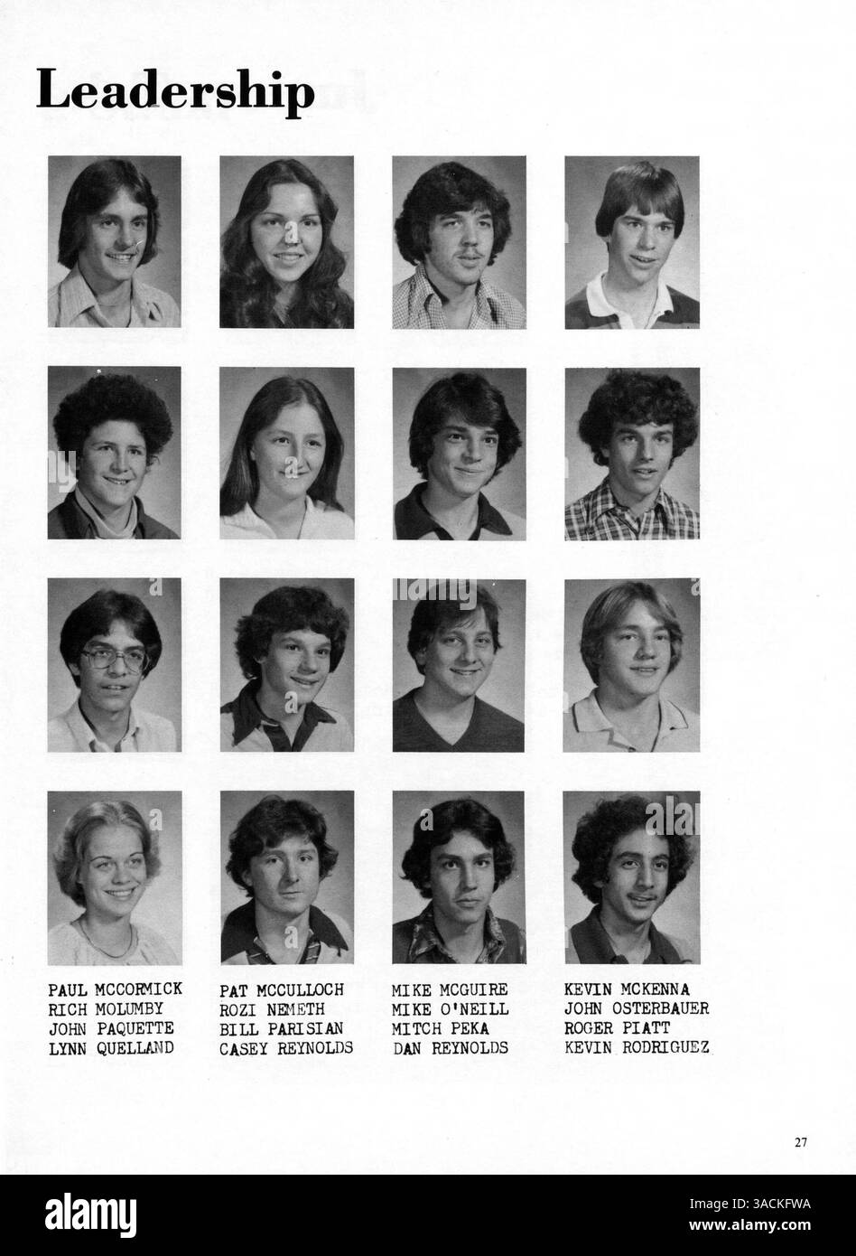 L'edizione 1979 dell'annuario della De la Salle High School mette in mostra la vita degli studenti, i ritratti delle facoltà, le squadre atletiche e gli eventi chiave dell'anno accademico 1978-1979. Foto Stock