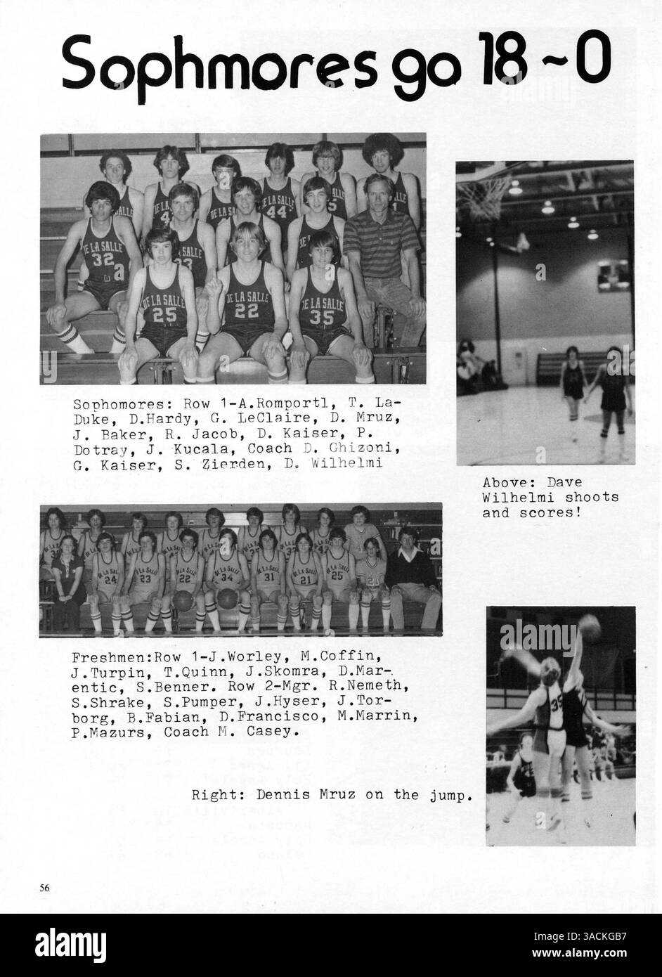 Questo annuario della De la Salle High School presenta ritratti di studenti e docenti, club, atletica ed eventi dell'anno accademico 1978-1979. Foto Stock