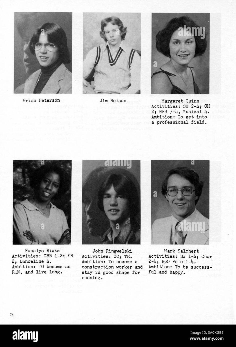 L'annuario De la Salle 1979 offre una panoramica dell'anno scolastico 1978-1979, mettendo in evidenza studenti, docenti, atletica leggera, club, e i grandi eventi scolastici. Foto Stock