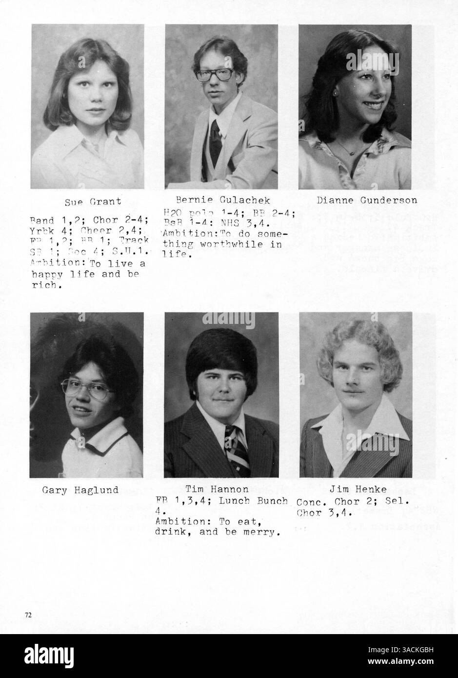 Questo annuario De la Salle del 1979 offre un'istantanea della vita di studenti e docenti, mostrando squadre di atletica, club ed eventi dell'anno accademico 1978-1979. Foto Stock