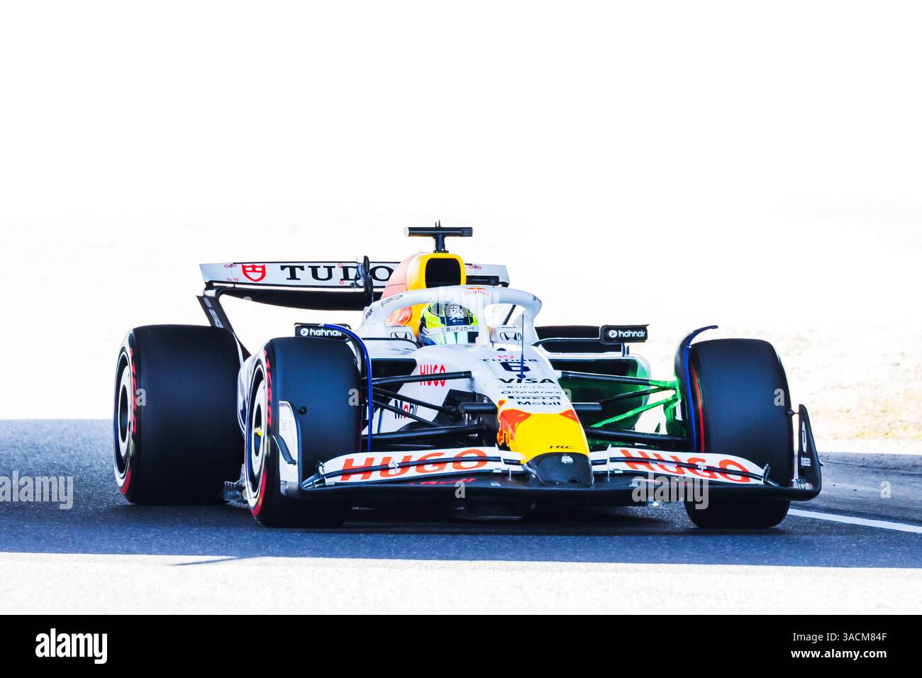 Circuito di Suzuka, mie, Giappone. 4.April.2025; Isack Hadjar di Francia e Visa Cash App RB Formula One Team durante le prove libere 1 Gran Premio del Giappone crediti: Jay Hirano/AFLO/Alamy Live News Foto Stock