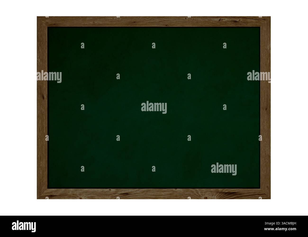 Pannello vuoto scuro con cornice in legno e spazio di testo Foto Stock