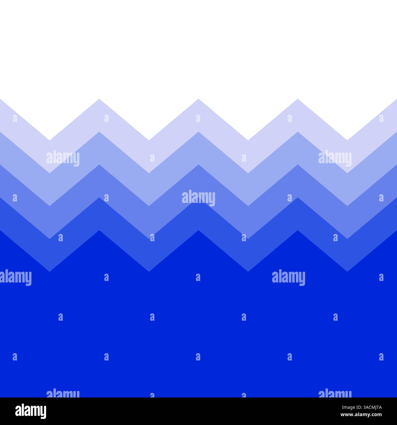 Bordo seghettato con sfumatura di colore e area bianca blu per la presentazione o come sfondo Foto Stock