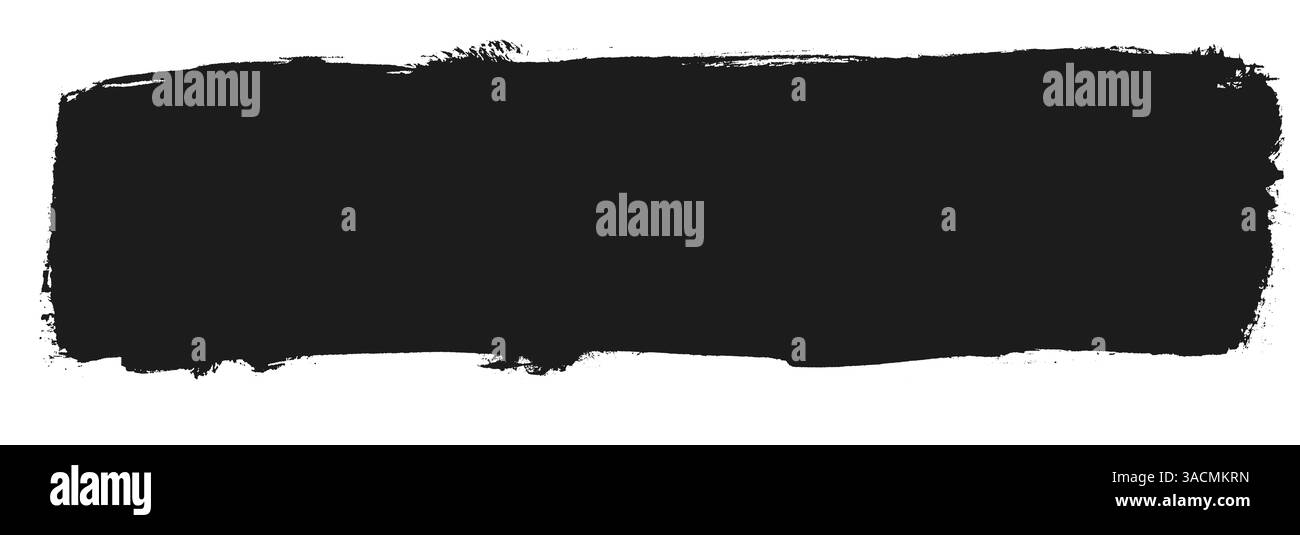 Striscione ampio e sporco con colore nero e spazio di testo Foto Stock