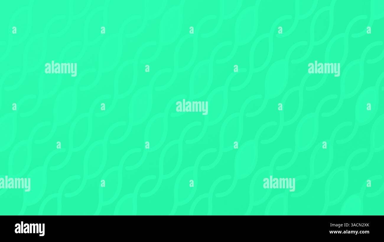 Motivi di avidità chiara forme geometriche simili a quelle di una vite con foglie su sfondo verde brillante. Sfondo semplice full frame astratto con spazio di copia. Foto Stock