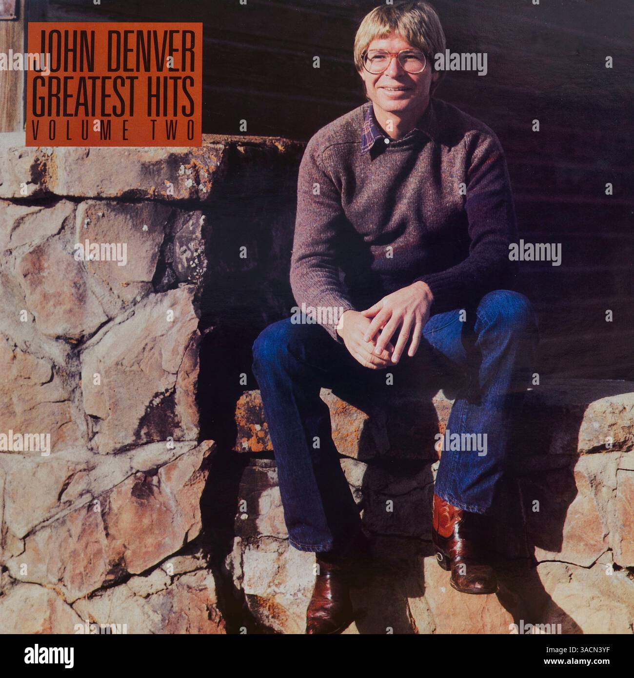 Copertina in vinile vintage, John Denver, Greatest Hits, volume Two, 1983 Foto Stock