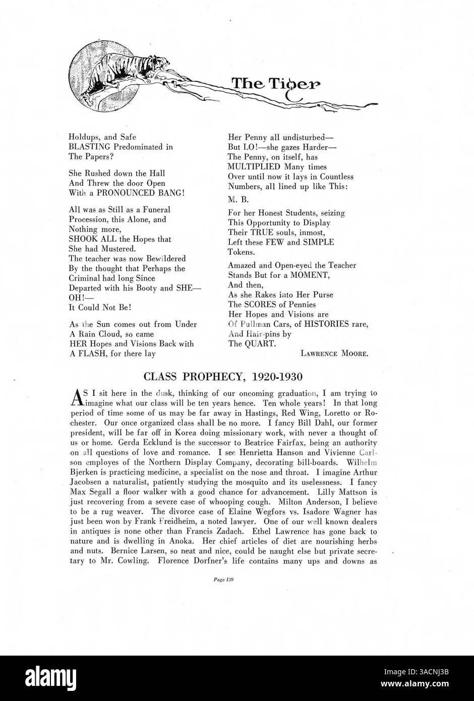 L'annuario 1921 della South High School, "Tiger", include studenti, insegnanti, club scolastici, squadre di atletica, e vari eventi dell'anno accademico 1920-1921. Mette in evidenza il contributo degli studenti afroamericani e documenta la comunità scolastica diversificata. Foto Stock L'annuario 1921 della South High School, "Tiger", include studenti, insegnanti, club scolastici, squadre di atletica, e vari eventi dell'anno accademico 1920-1921. Mette in evidenza il contributo degli studenti afroamericani e documenta la comunità scolastica diversificata. Foto Stock