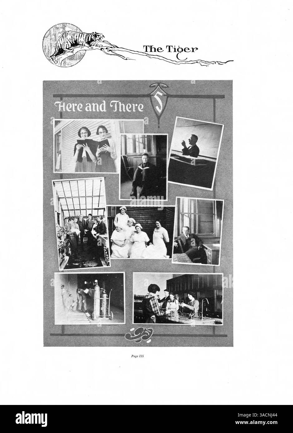 L'annuario "Tiger" della 1921 South High School fornisce un resoconto dettagliato dell'anno scolastico 1920-1921, mettendo in evidenza studenti, insegnanti, club, atletica leggera, ed eventi speciali. Riflette anche il contributo degli studenti afroamericani alla comunità scolastica. Foto Stock