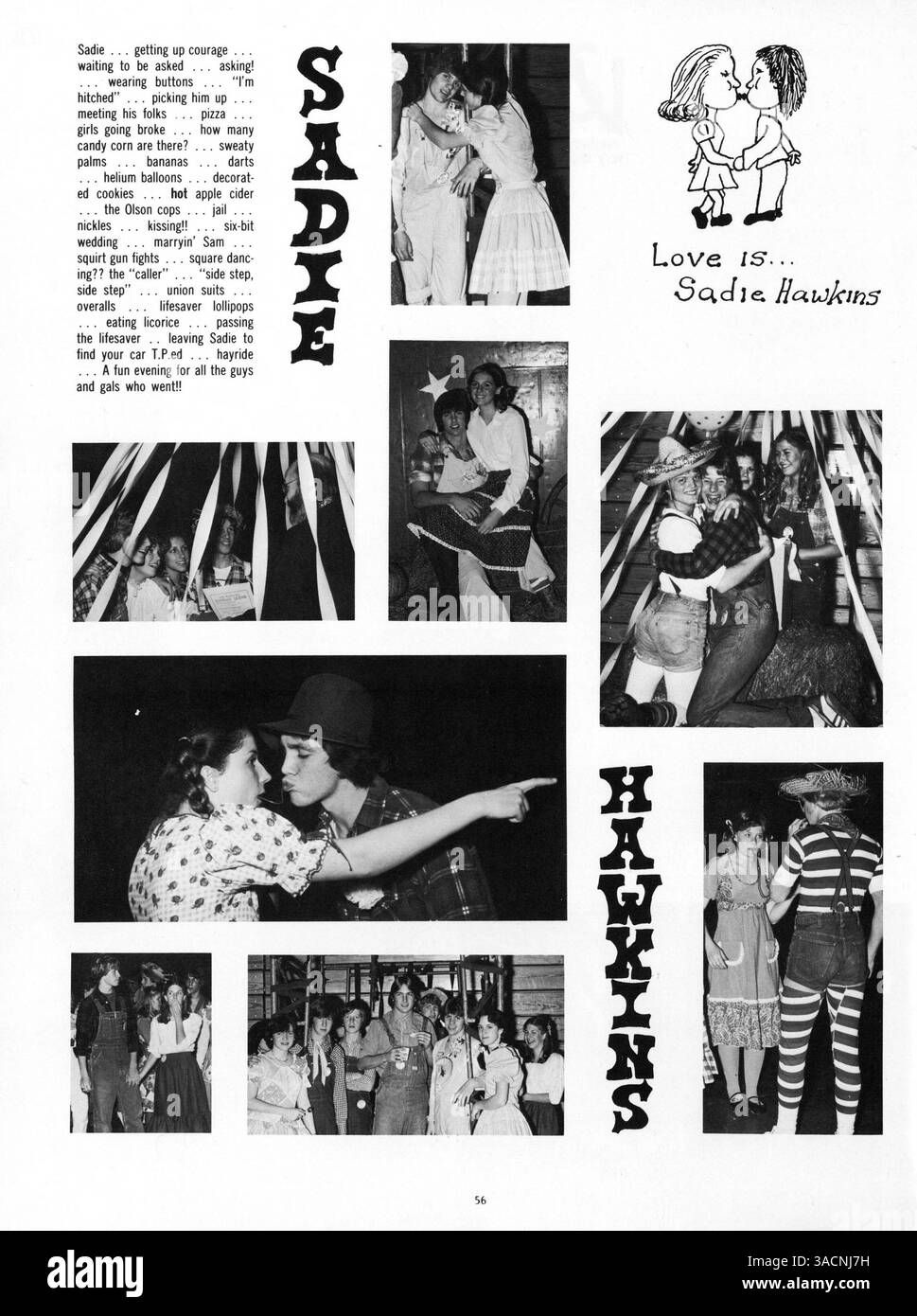 L'annuario "Antler" del 1978 della Minnehaha Academy documenta l'anno scolastico del 1977-1978, tra cui la vita studentesca, il coinvolgimento degli insegnanti, gli eventi sportivi e varie attività scolastiche. Foto Stock