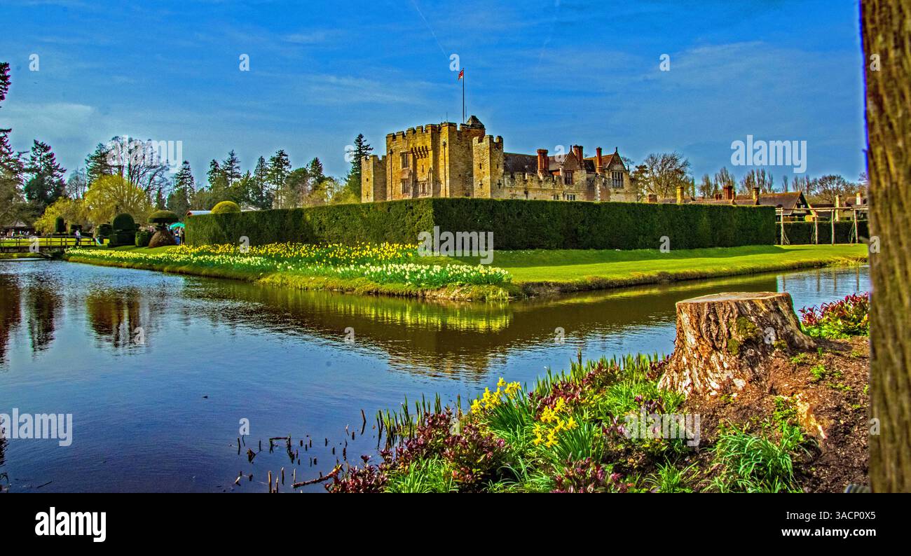 Hever Castle & Gardens, Hever, Kent, Inghilterra Foto Stock