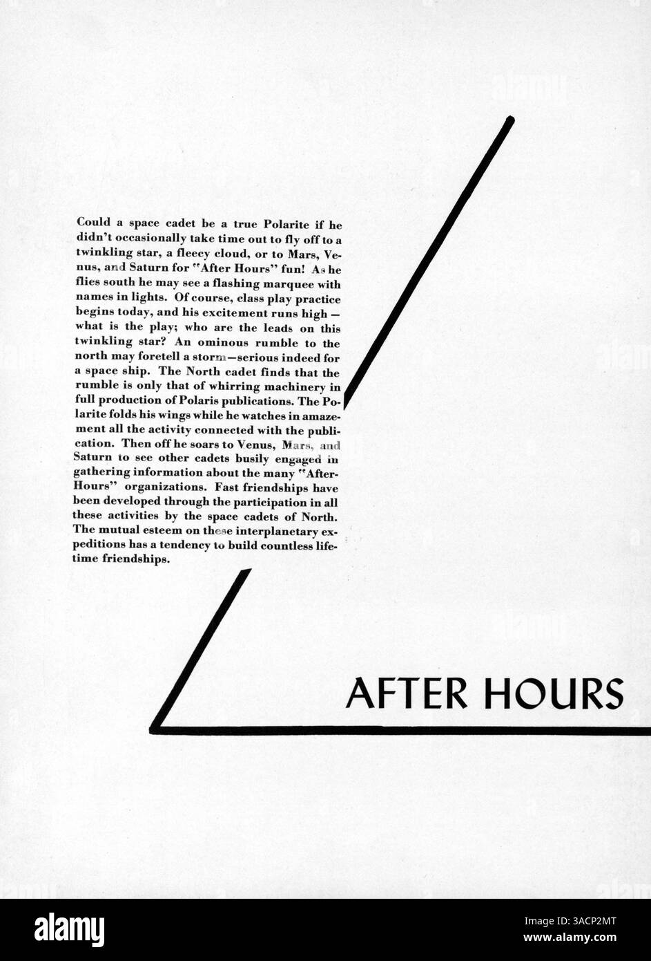 Questa edizione del Polaris Yearbook della North High School cattura l'anno scolastico 1953-1954, con enfasi sulla storia afroamericana, le attività studentesche, gli eventi sportivi e la variegata comunità della scuola. Foto Stock