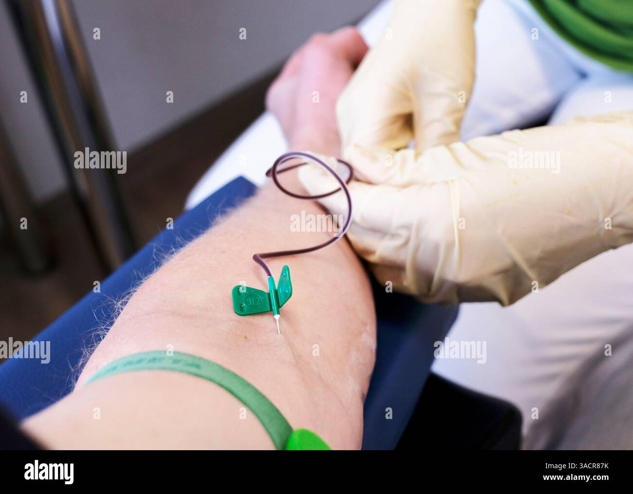 Prelievo di sangue Foto Stock