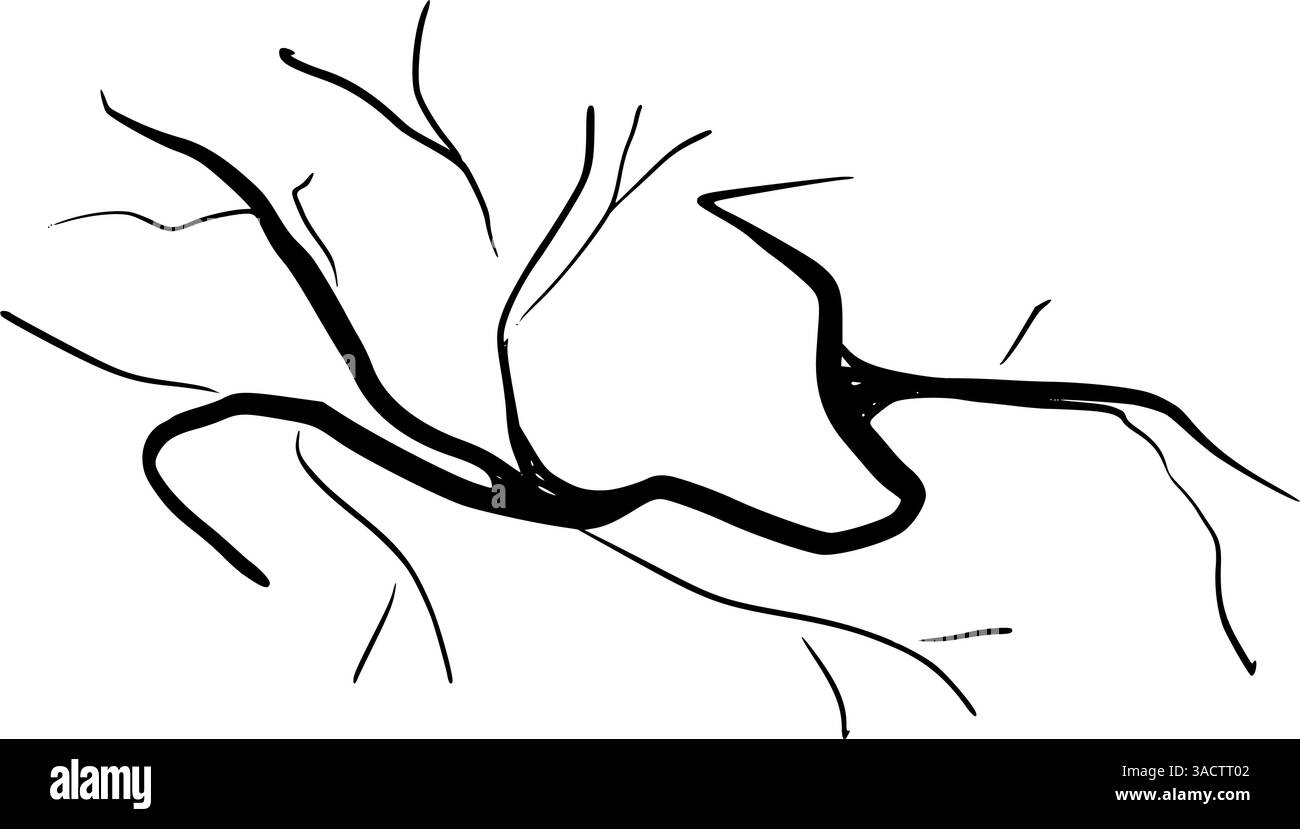 Danni sismici con pareti spaccate, struttura di cemento rotta. Distruzione strutturale causata da attività sismiche, pericolosa frattura di edifici. Ve piatta Illustrazione Vettoriale