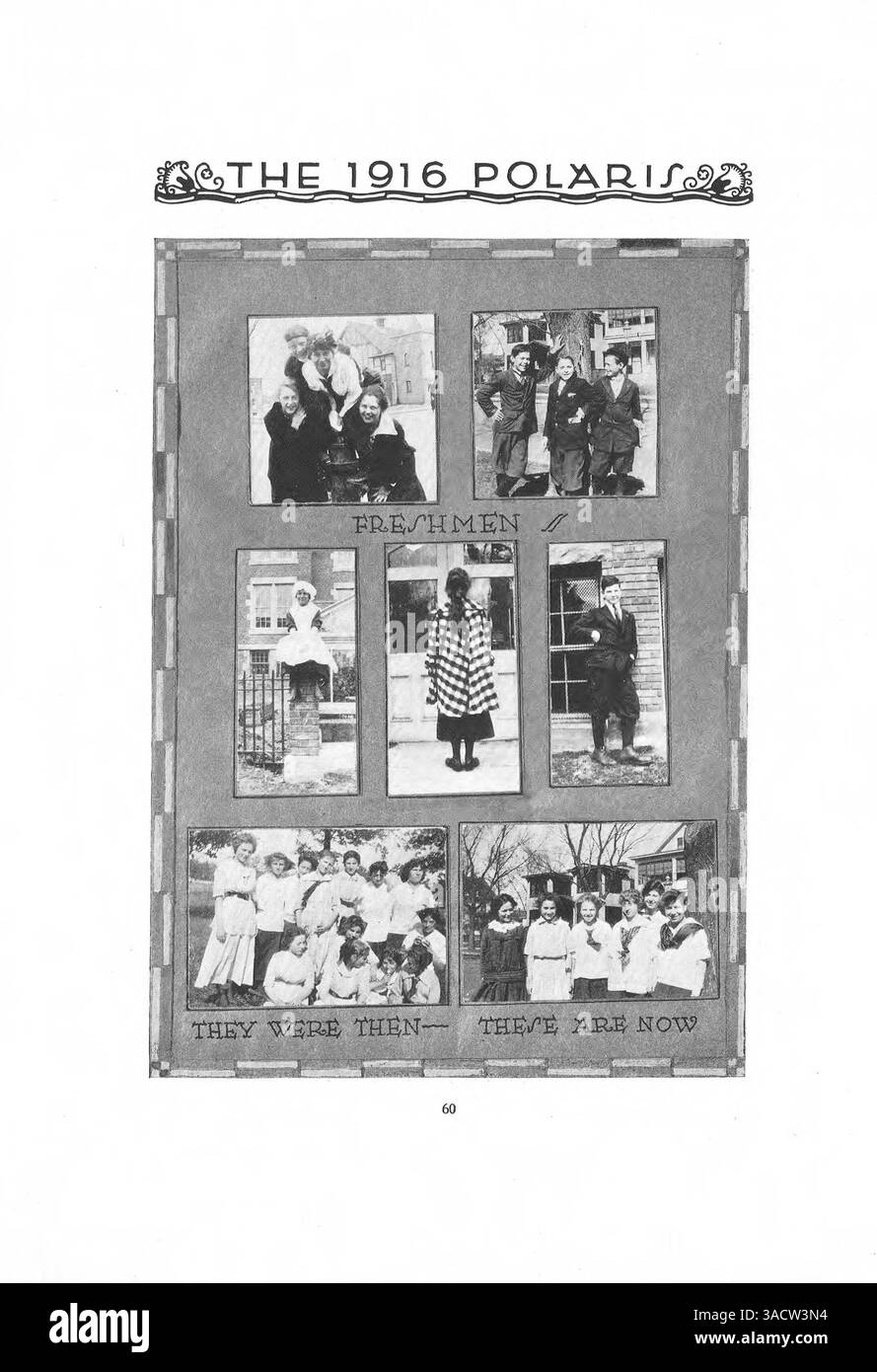 L'annuario Polaris del 1916 della North High School fornisce un'istantanea della partecipazione di studenti, insegnanti e atleti durante l'anno scolastico 1915-1916, con un'enfasi sul coinvolgimento afroamericano. Foto Stock