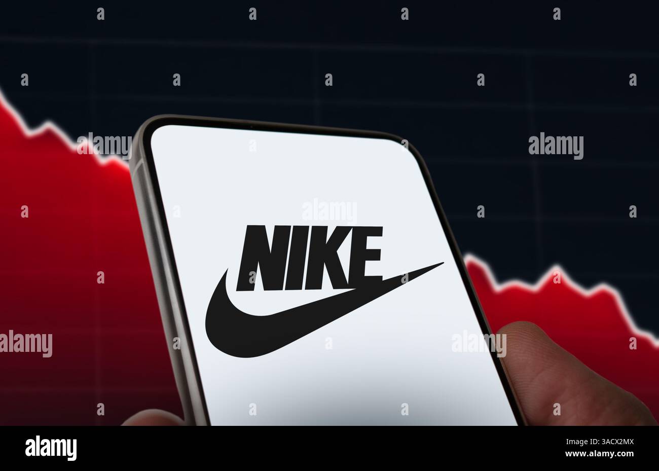 Nike - l'icona globale dell'abbigliamento e delle calzature atletiche Foto Stock