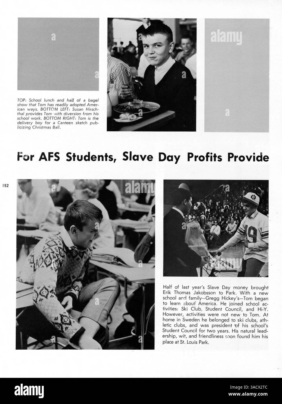 Questo liceo annuale documenta gli studenti, gli insegnanti, i club, l'atletica leggera e altri eventi dell'anno scolastico 1963-1964. Foto Stock