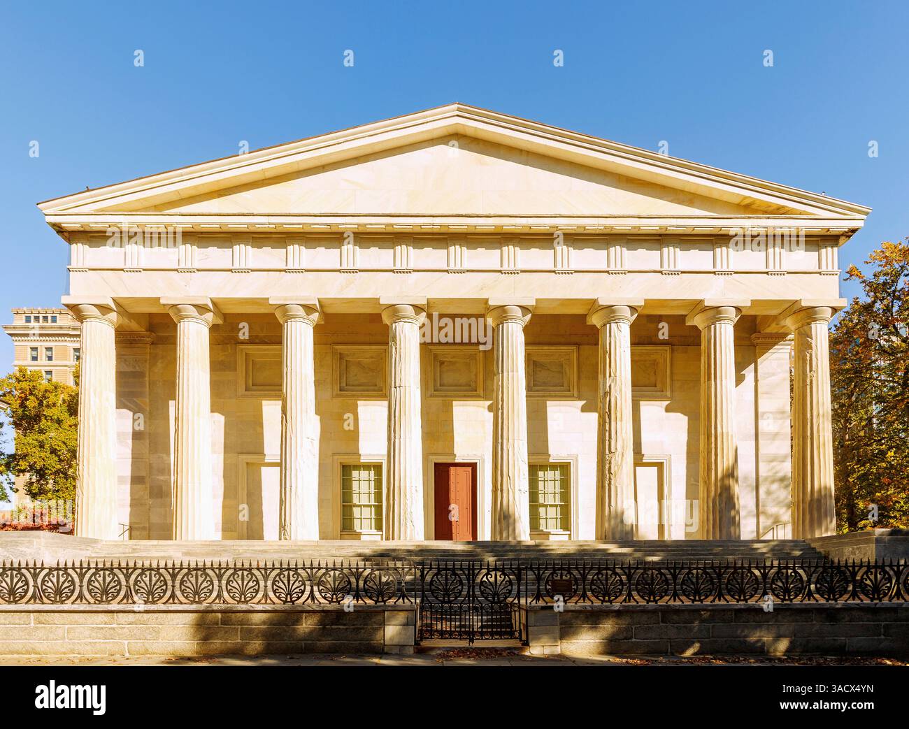 Second Bank of the United States (USA) nello storico Waterfront District di Philadelphia, Pennsylvania, USA Foto Stock