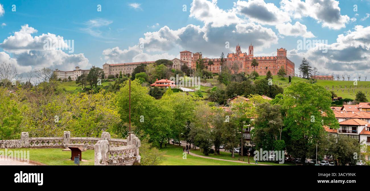 La Fondazione Comillas con il Centro Internazionale di studi superiori spagnoli, Università della Cantabria, Spagna settentrionale Foto Stock