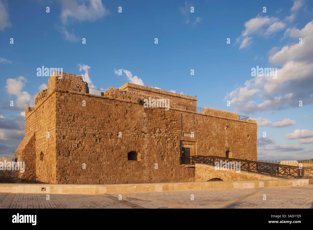 Cipro, Paphos, Porto di Paphos, Castello di Paphos Foto Stock