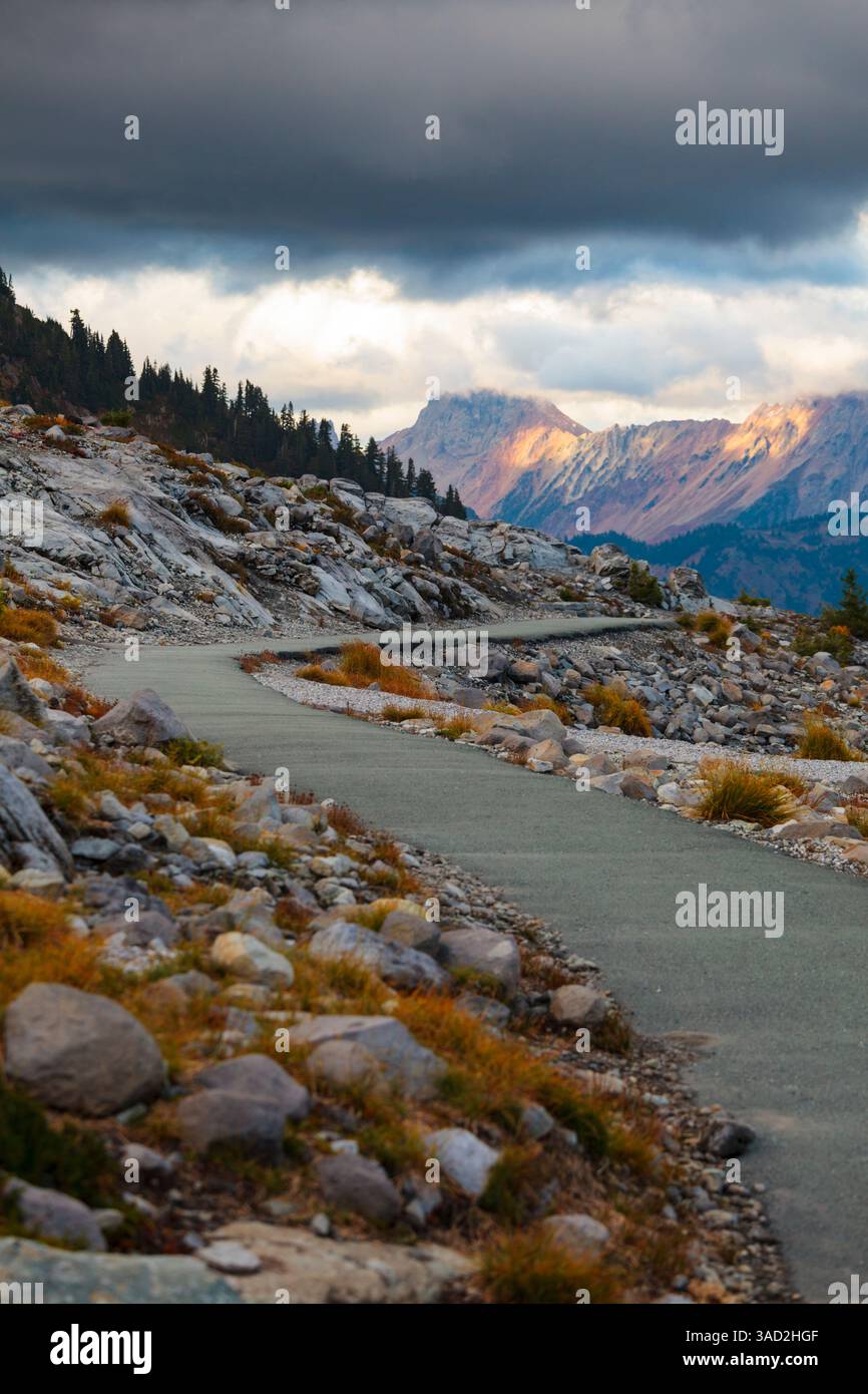 MT. Baker Ski area e Artists Point area, Washington State, Stati Uniti Foto Stock