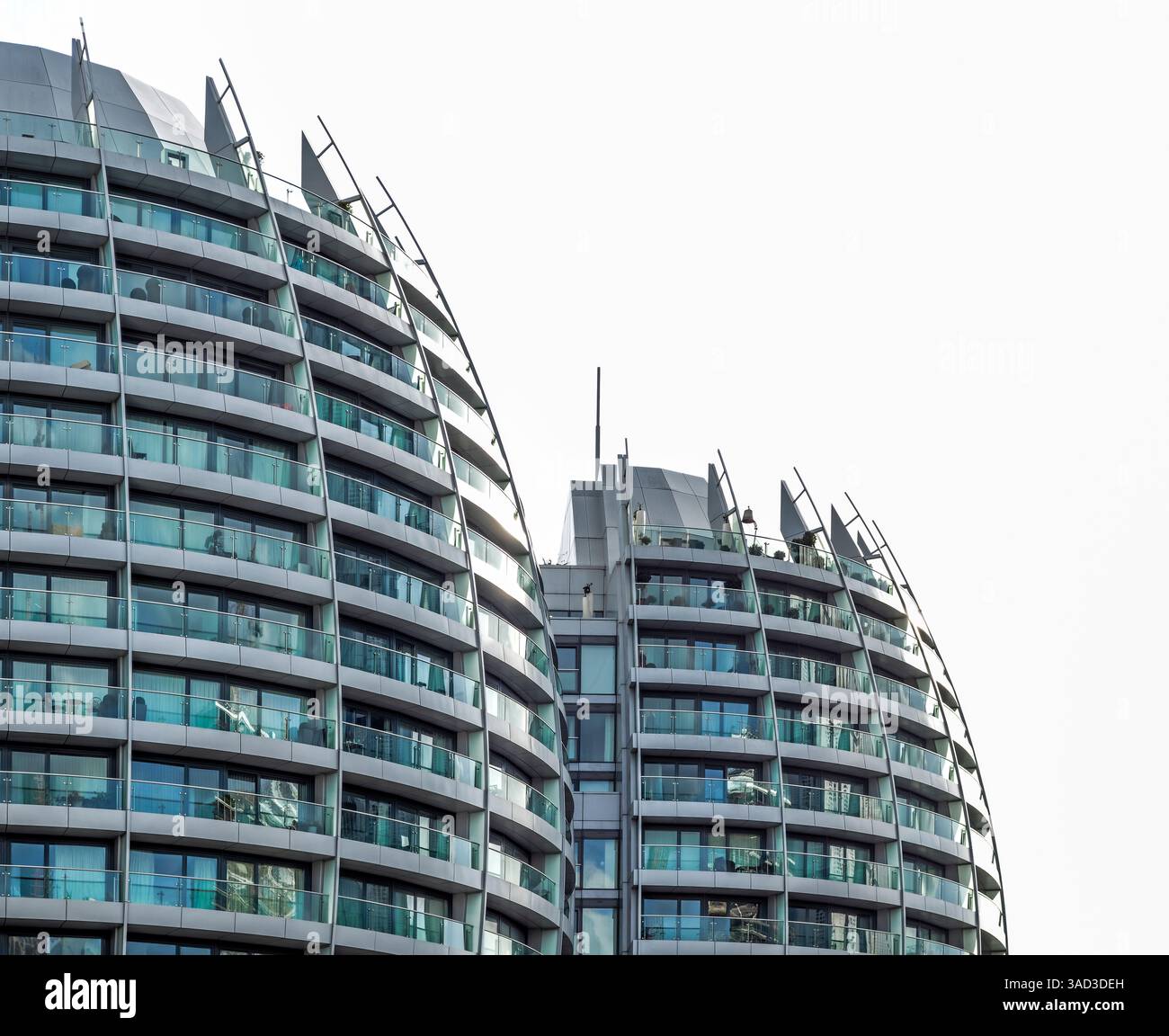 Moderni edifici residenziali a Londra Foto Stock
