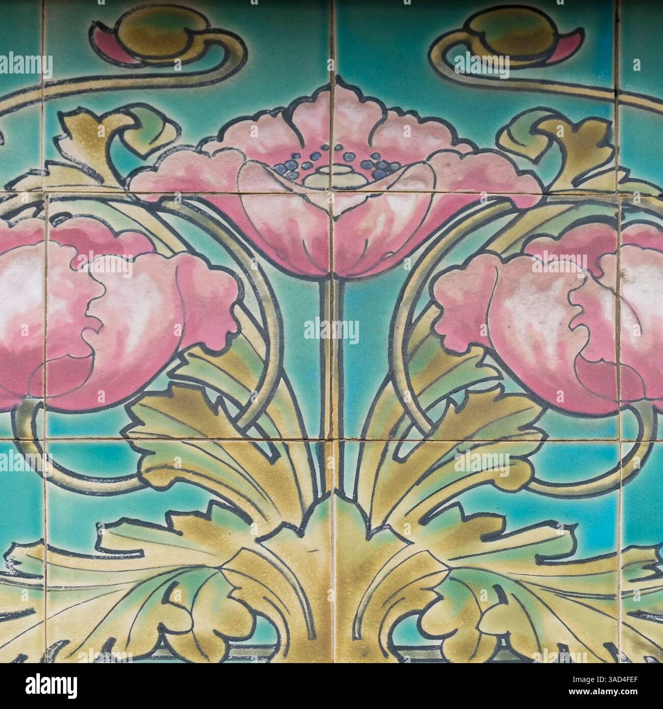 Bruxelles, Belgio. Architettura Art Nouveau che abbellisce la città Foto Stock