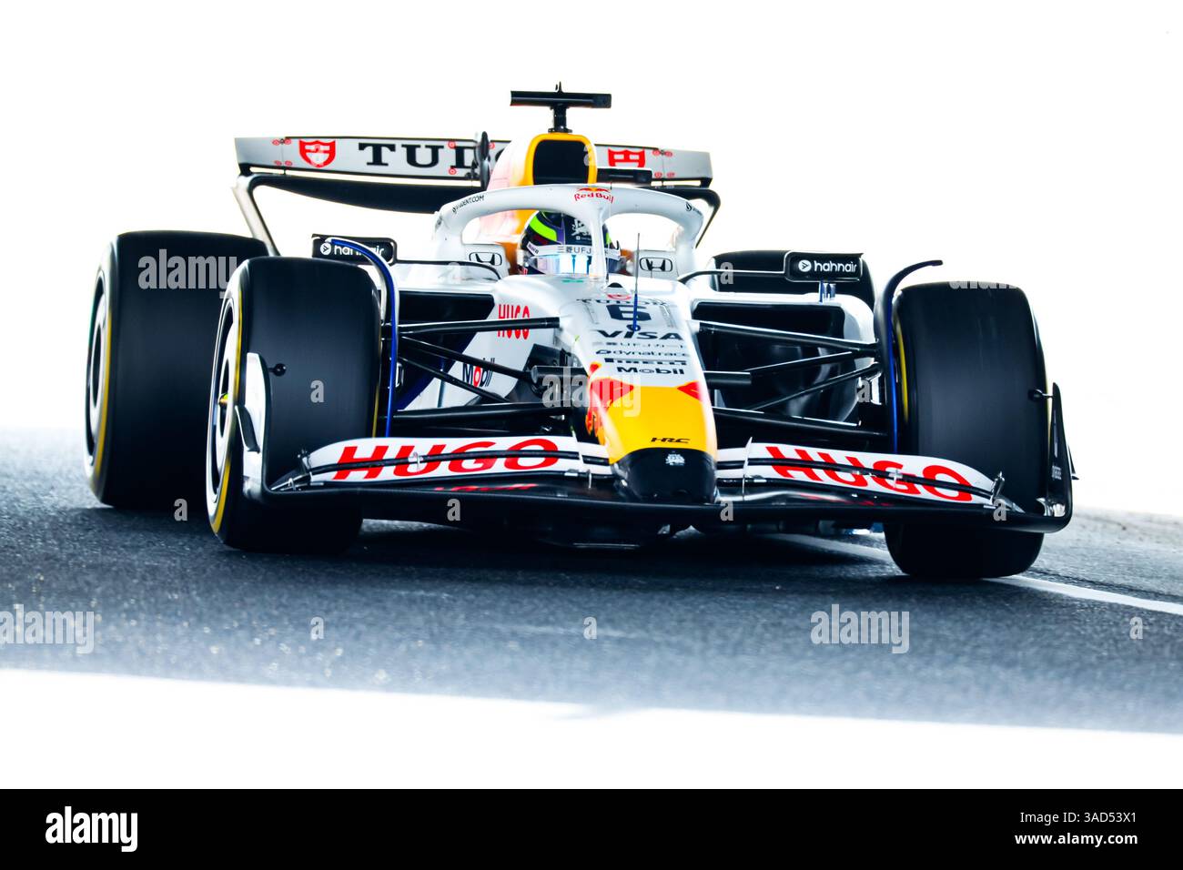 06 HADJAR Isack (fra), Visa Cash App RB F1 Team VCARB02, azione durante il Gran Premio del Giappone di Formula 1 Lenovo 2025, 3° round del Campionato del mondo di Formula 1 FIA 2025 dal 4 al 6 aprile 2025 sul circuito di Suzuka, a Suzuka, Giappone - foto Florent Gooden / DPPI Foto Stock