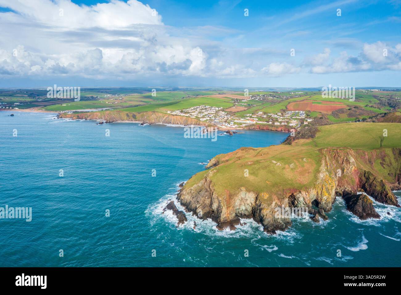 Speranza Cove, Devon, Inghilterra, Regno Unito, Europa Foto Stock