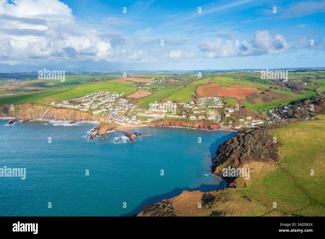 Speranza Cove, Devon, Inghilterra, Regno Unito, Europa Foto Stock