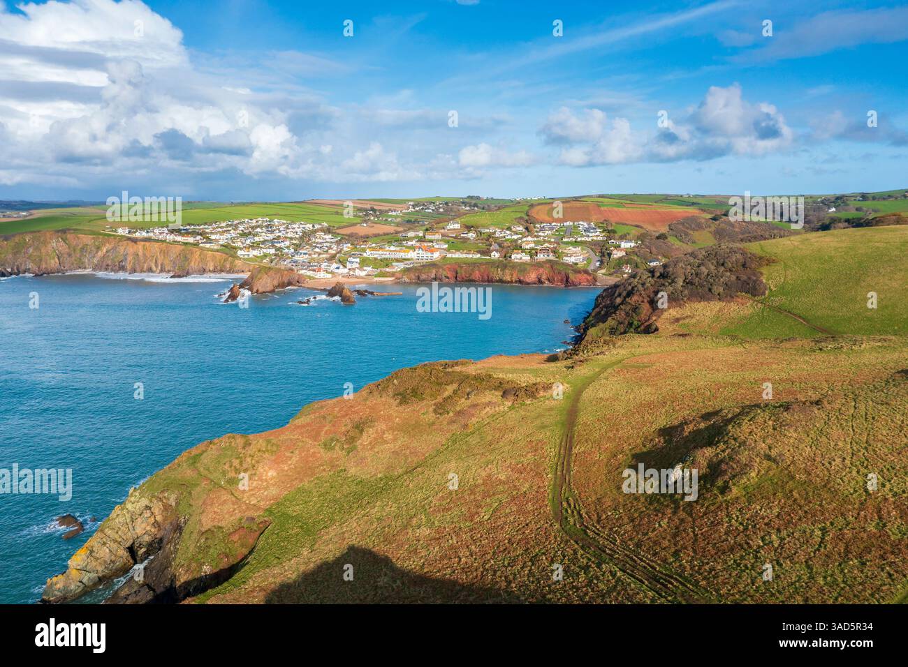 Speranza Cove, Devon, Inghilterra, Regno Unito, Europa Foto Stock