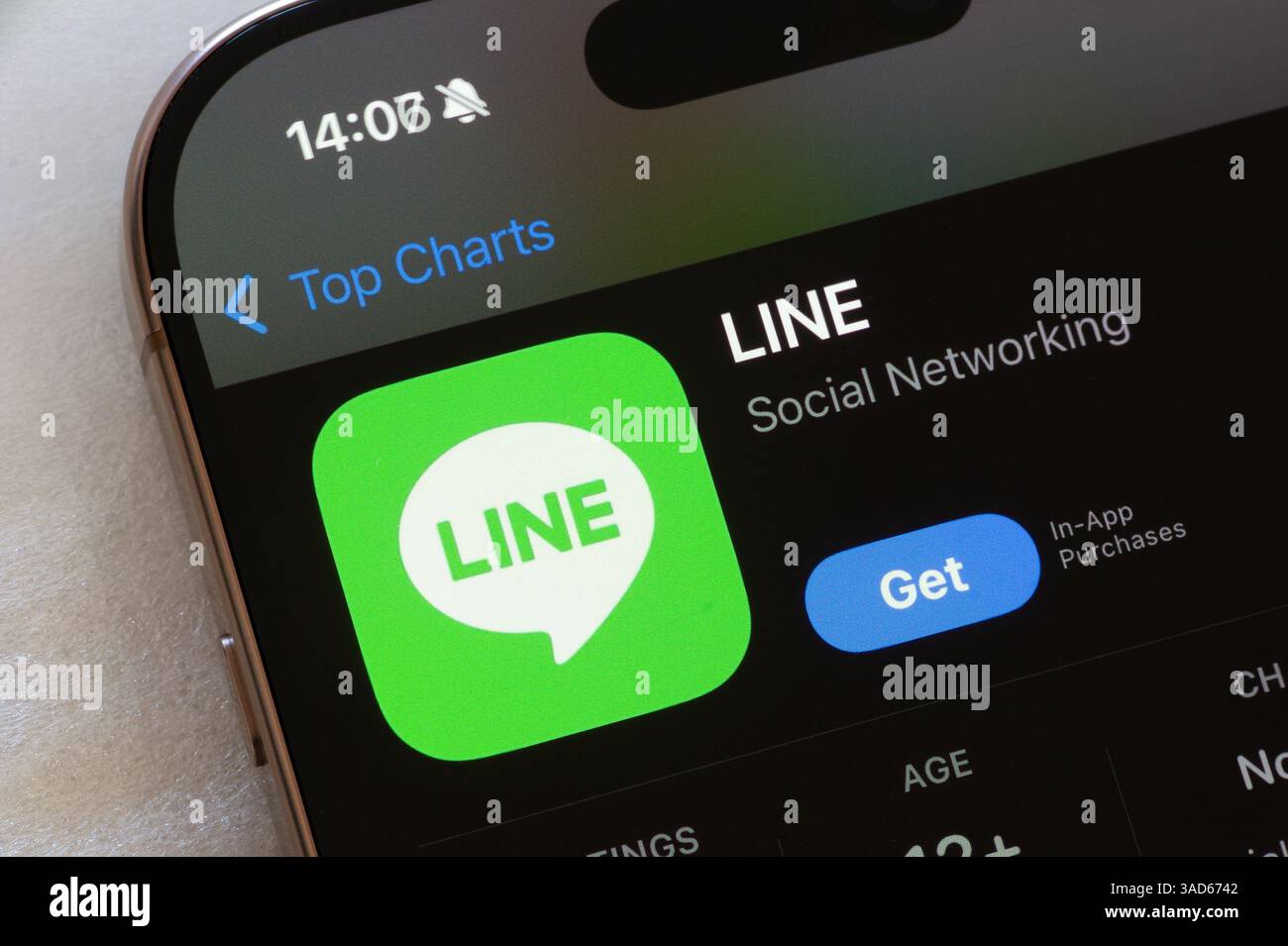 OSTRAVA, CECHIA - 23 NOVEMBRE 2024: App store Apple con applicazione mobile per social network Foto Stock