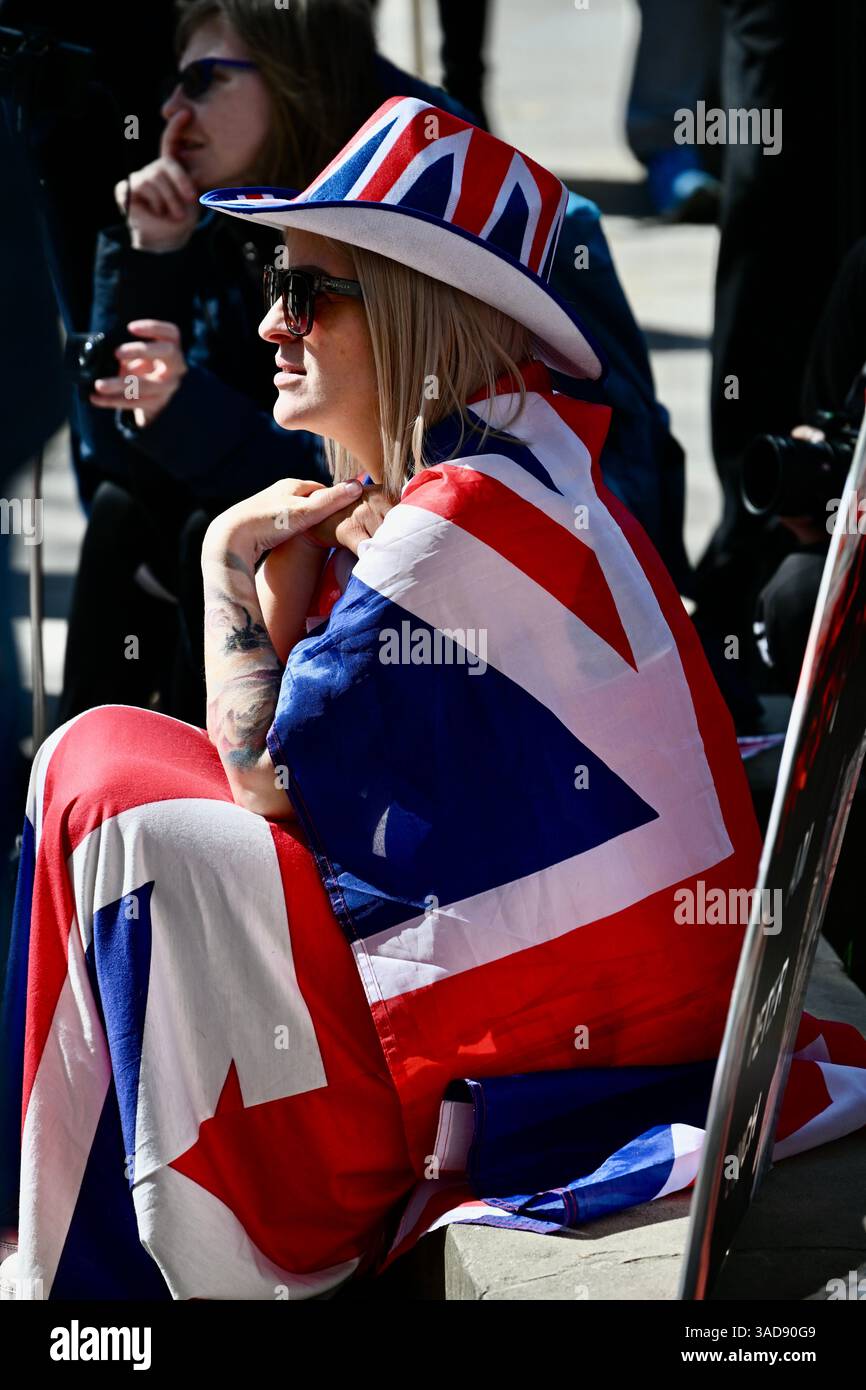 Londra, Regno Unito. UK Independence Party Rally in protesta contro la polizia a due livelli tenutasi di fronte a Downing Street. Crediti: michael melia/Alamy Live News Foto Stock