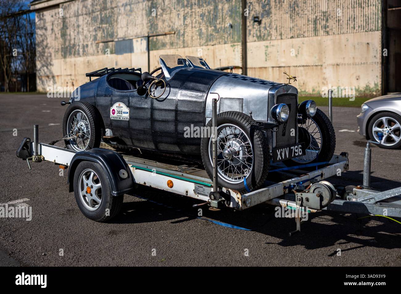 1937 Austin Seven, in mostra al Bicester Heritage Assembly il 16 marzo 2025. Foto Stock