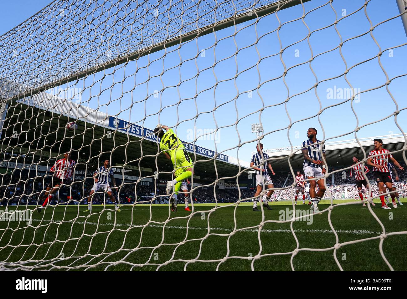 Trai Hume di Sunderland segna il primo gol della sua squadra a segnare 1-0 durante la partita del Campionato EFL Foto Stock