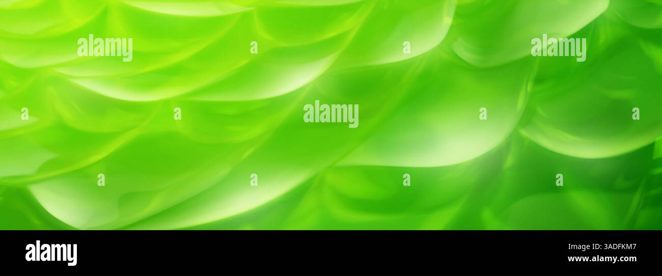 Illustrazione vettoriale di una composizione delicata ed eterea di onde verdi, che crea un senso di calma e purezza. Il design minimalista è ideale per Illustrazione Vettoriale