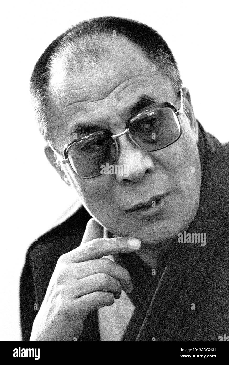 Novembre 1991 - McLeod Ganj, Dharamsala, INDIA. Sua Santità il DALAI LAMA a Dharamsala dove risiedono il governo in esilio dei tibetani e sua Santità il DALAI LAMA (Credit Image: David Stephenson/ZUMAPRESS.com) Foto Stock