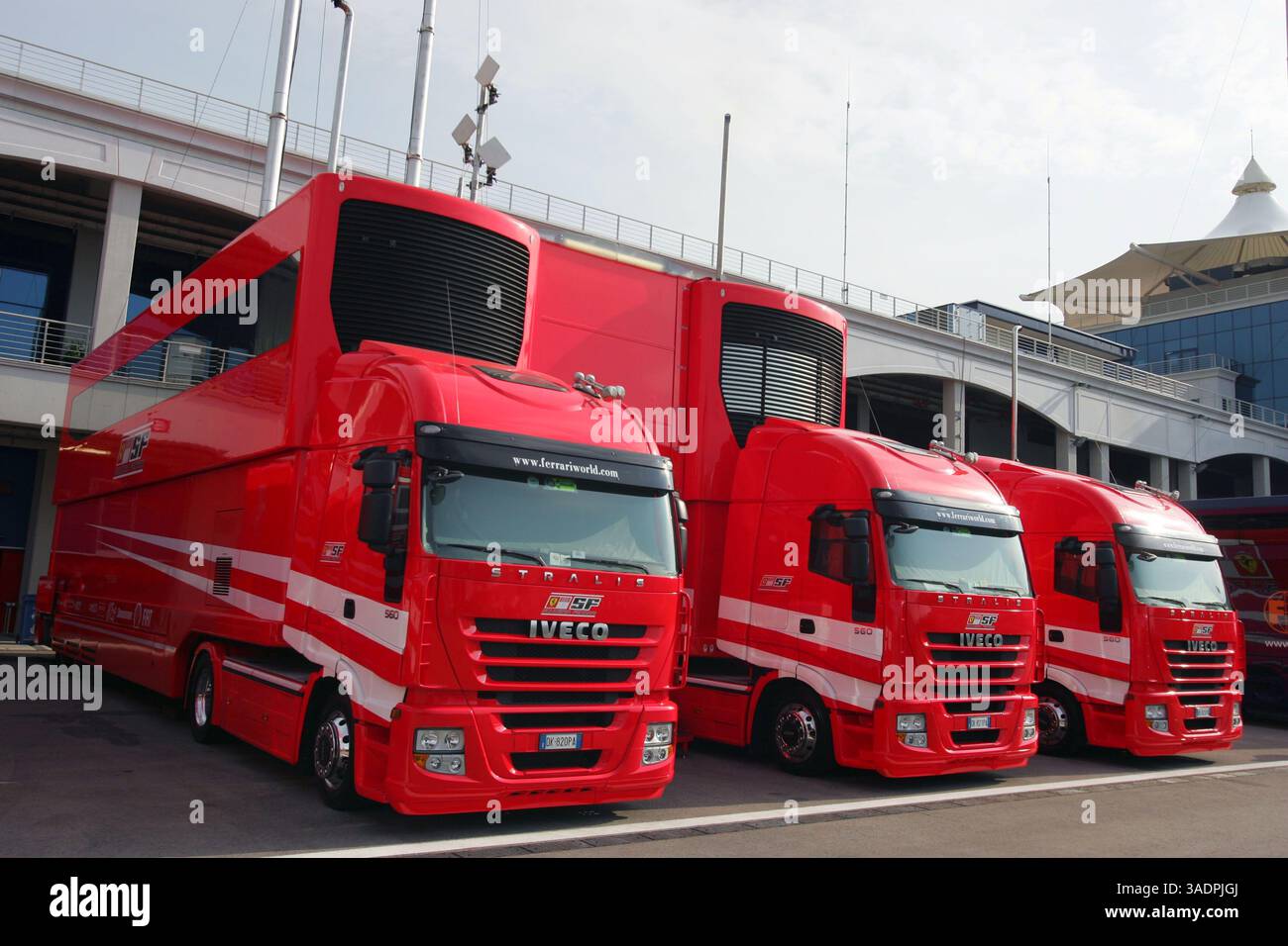 Ferrari Trucks...Campionato del mondo di Formula 1, Rd 5, Gran Premio di Turchia, giornata di prove, Istanbul Park, Turchia, venerdì 9 maggio 2008 (immagine di credito: Sutton Motorsports/ZUMAPRESS.com) Foto Stock