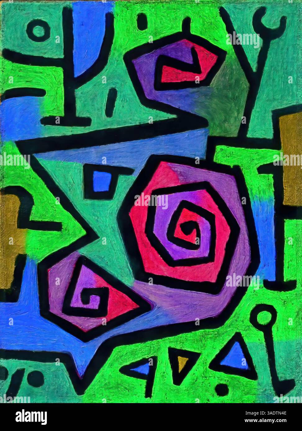 Heroic Roses, 1938 - Paul Klee Illustrazione Vettoriale