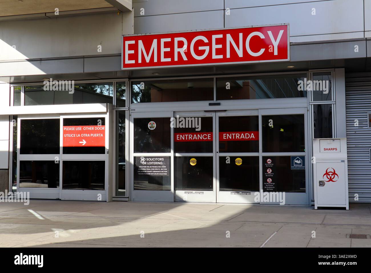 Los Angeles, California: Los Angeles General Medical Center Emergency Foto Stock