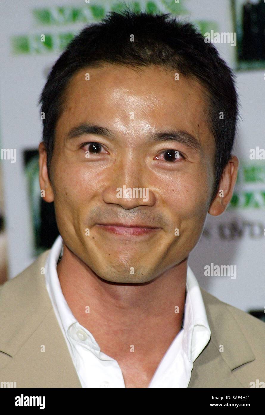 8 ottobre 2003; West Hollywood, CA, Stati Uniti; l'attore COLLIN CHOU (CANTA NGAI) all'evento di gala in DVD ricco di stelle per l'uscita mondiale dell'epico film d'azione fantascientifico "The Matrix Reloaded" tenutosi al Morton's.. (Immagine di credito: Rena Durham/ZUMAPRESS.com) Foto Stock